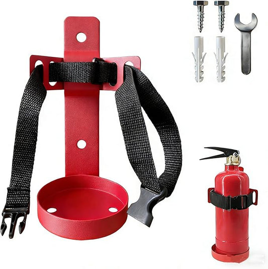 Fire Extinguisher Mount(for 2.5LBS),Compatible with 2.5 Pound Fire Extinguishers,Wall Mounted Fire Extinguisher Bracket,Ideal for Home,Car,RV,Truck