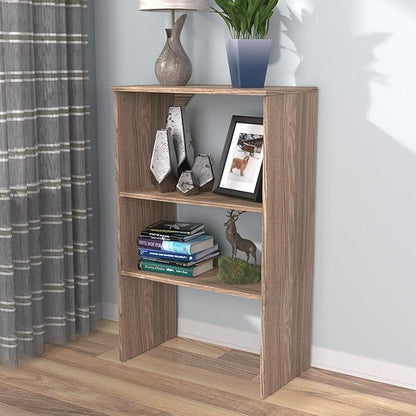 ClosetMaid SuiteSymphony Wood Shelf Unit, 2 Shelves, Adjustable, for Storage, Closet, Clothes, Shoes, Décor, TV, Books, Natural Gray