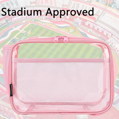 FlowFly Kids Lunch box Insulated Soft Bag Mini Cooler Back to School Thermal Meal Tote Kit for Girls, Boys,ClearPink