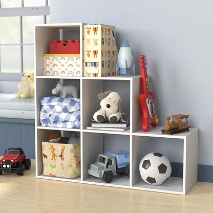 ClosetMaid Cubeicals 3-2-1 Cube Storage Shelf Organizer Bookshelf, 3 Tier, Steps, Corner Unit, Easy Assembly, Wood, White Finish