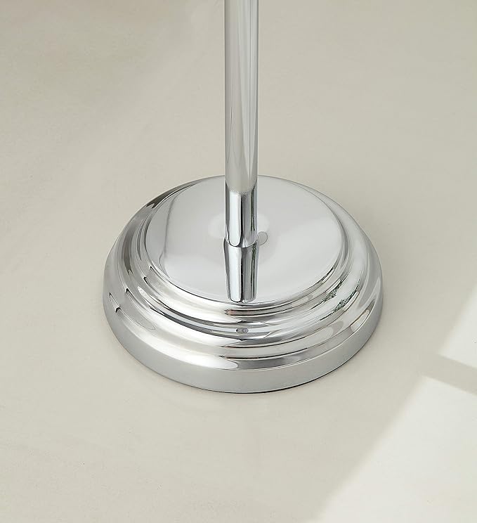 SunnyPoint Classic Bathroom Free Standing Toilet Tissue Paper Roll Holder Stand