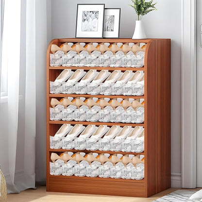 30 Pack Shoe Slots Organizer for Closet, Adjustable Shoe Stackers for a Pair of Shoes Shoe Rack Storage Shoe Space Saver 50% Shoe Shelf Display Holder for Closet