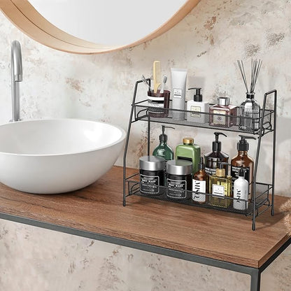 Spice Rack Organizer for Cabinet, Bathroom Organizer Countertop, Bathroom Counter Organizer, Kitchen Countertop Organizer, Bathroom Vanity Organizer