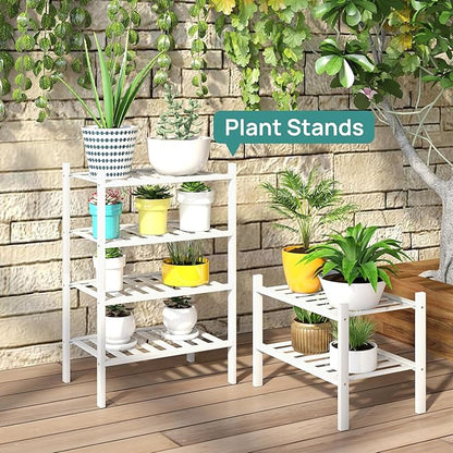 White Small Shoe Rack for Entryway,2-Tier Bamboo Shoe Organizer for Hallway Closet, Free Standing Shoe Racks for Indoor Outdoor