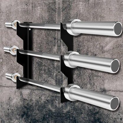 Luwint Barbell Holder Wall Mount, Horizontal 3 Weight Bar Storage Rack
