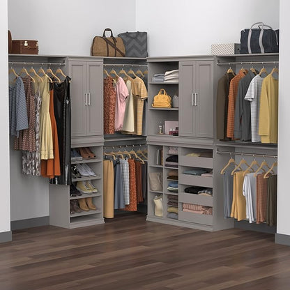 ClosetMaid Modular Storage Shelf Unit with 3-Shelves, Taupe