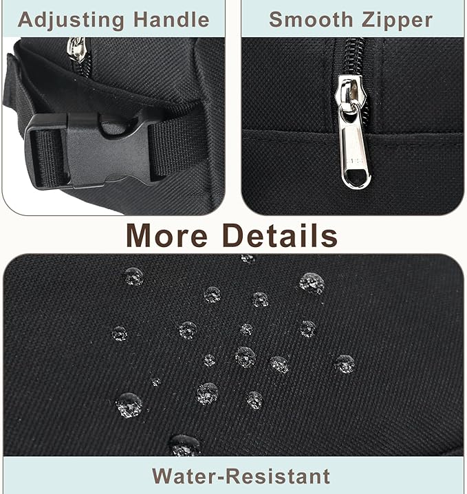 FlowFly Small Insulated Lunch box Portable Soft Bag Mini Cooler Thermal Meal Tote Kit with Buckle for Work, BlackWithBuckle