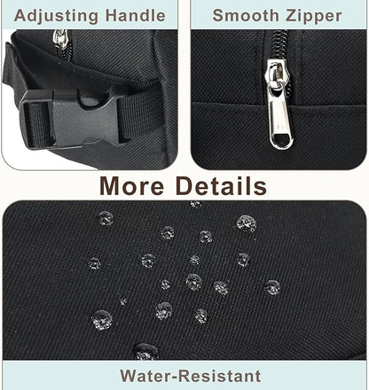 FlowFly Small Insulated Lunch box Portable Soft Bag Mini Cooler Thermal Meal Tote Kit with Buckle for Work, BlackWithBuckle