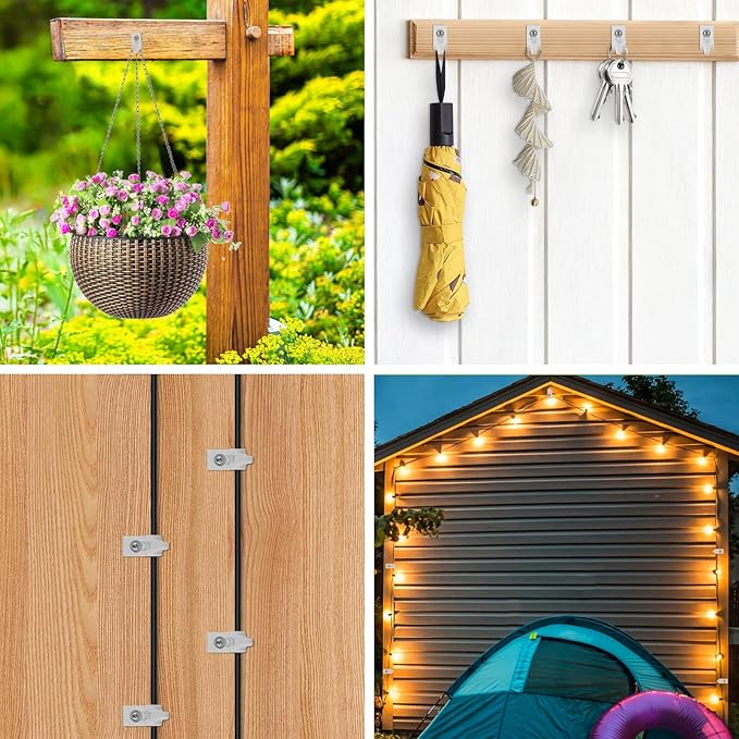 40 Pcs Closet Shelf Clips Set, White Heavy-Duty Plastic Down Wall Clips for Hanging Wire Shelves, Keys, Paintings, Decorations
