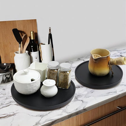 12-inch Lazy Susan Organizers, ACIAZAAZ Lazy Susan Turntable for Cabinet, Kitchen Turntable Storage for Table, Countertop, Pantry