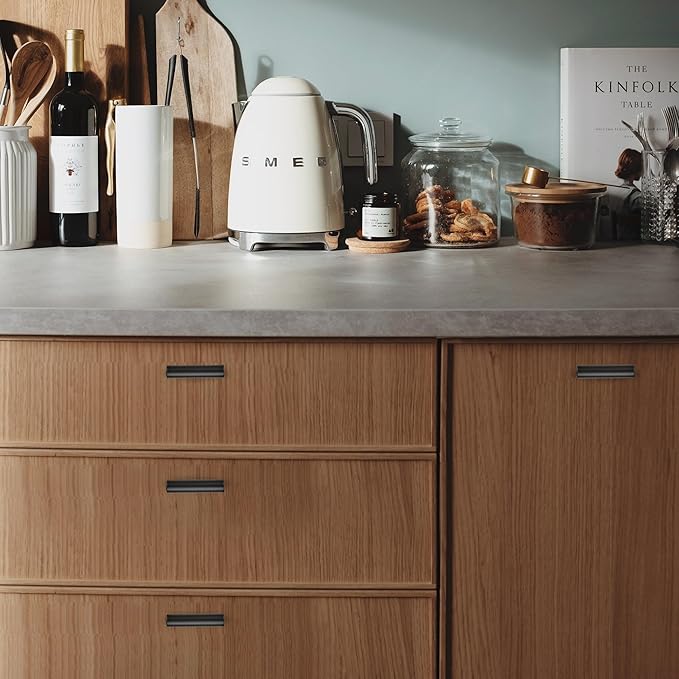 JOY DECOR 10 Pack 2 Inch Cabinet Pulls Kitchen Cabinet Handles with Single Hole Matte Black Cabinet Hardware Stainless Steel Kitchen Drawer Pulls for Cabinets Cupboard,Wardrobe