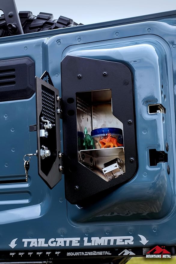Tailgate Medicine Cabinet-Lockable Overlanding and Camping Gear Fits Bronco and Raptor 2021+