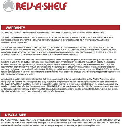 REV-A-SHELF 18" W Closet Basket for Custom Closet Systems