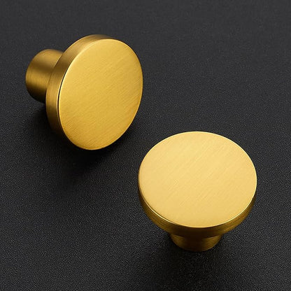 Ravinte 60 Pack Cabinet Knobs Gold Kitchen Cabinet Knobs Round Dresser Drawer Pulls Closet Door Pulls 1-1/5 Inch