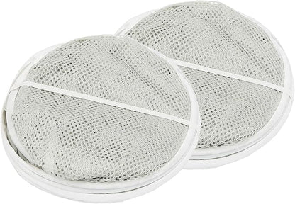 Simple Houseware Mesh Pop-Up Laundry Hamper Basket With Side Pocket, Gray - 2 Pack