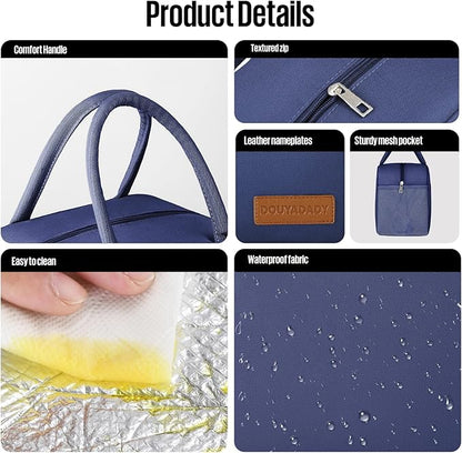 Lunch Bag Women/Men Lunch Box Women/Men (Dark blue)