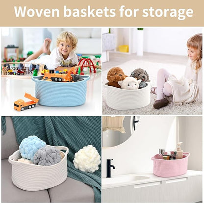 Cute Burgundy Woven Gift Basket – Empty Burr Baskets for Valentines Day Birthday Raffle, Decorative Storage Organizer Box for Toys Seasonal Decor (13" D x 8" W x 6" H)