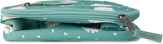 PackIt Freezable Classic Lunch Box, Daisy Sage, Built with EcoFreeze® Technology, Collapsible, Reusable, Zip Closure With Zip Front Pocket and Buckle Handle, Designed for Fresh Lunch On the Go