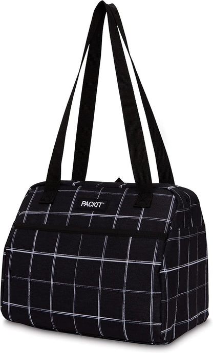 Packit, Lunch Bag Freezable Hampton Black Grid