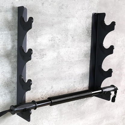 Barbell Rack Barbell Holder Wall Mount Barbell Storage Holder Olympic Bar Hanger for Home, Commercial, Garage Gym