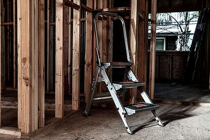Little Giant Ladders, Safety Step, 3-Step, 3 Foot, Step Stool, Aluminum, Type 1A, 300 lbs Weight Rating, (10310BA)