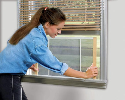 Frost King 2AWS1845 WB Marvin Adjustable Window Screen, 18in High x Fits 25-45in Wide (2 Pack)
