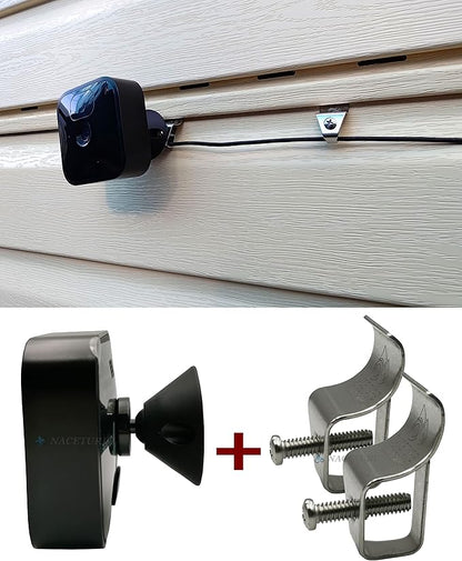 NACETURE Vinyl Siding Hooks - Vinyl Siding Clips for Hanging Outdoor Decorations for Patio for Mount Home Security Camera Porch Décor (18)