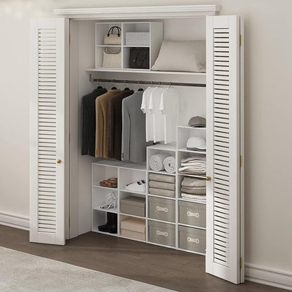 Furinno Luder Bookcase / Book / Storage, 4-Tier, White