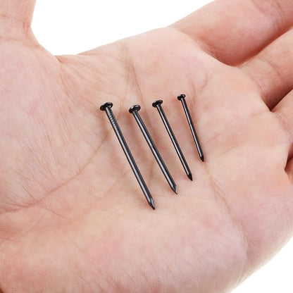 Mr. Pen- Nail Assortment Kit Bulk, 1200 Pcs, 4 Sizes, Black, Small Nails for Hanging Pictures, Finishing Nails, Wall Nails for Hanging, Pin Nails, Hardware Nails, Assorted Nails, Galvanized Nails