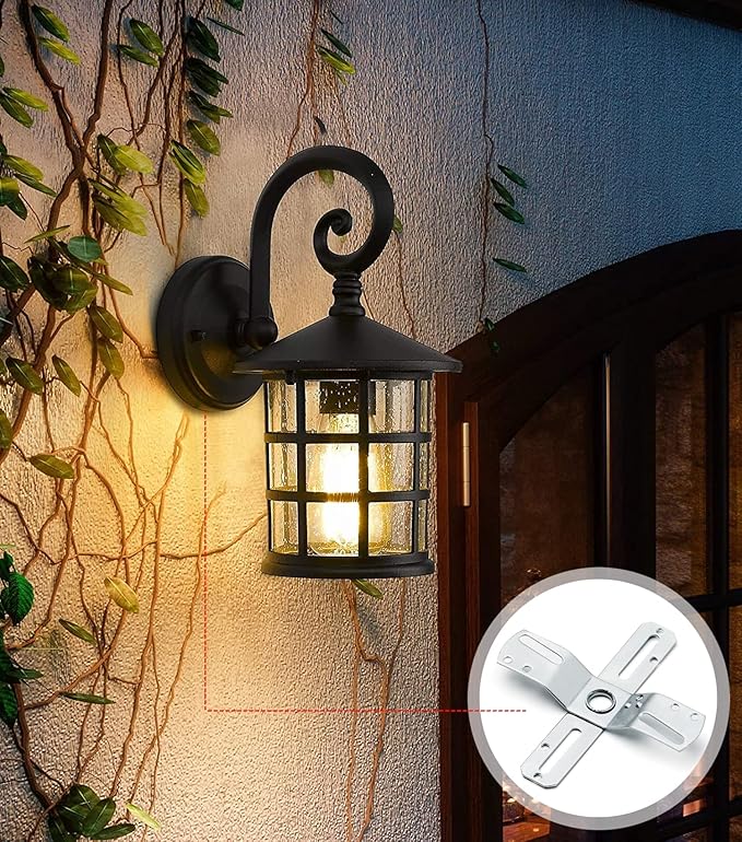 Qc Ceiling Light Fixture Mounting Bracket [Upgraded Version], Ceiling Fan Mounting Bracket, Universal Light Fixture Parts with Screws, Swivel Junction Box Adapter, Light Fixture Crossbar for Light
