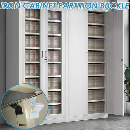 16 Pcs Metal Shelf Clips Compatible with Sandusky Cabinets, Fits Most Kinds of Metal Cabinets, Heavy Duty Supports for Office Files, Tools & Storage Organization