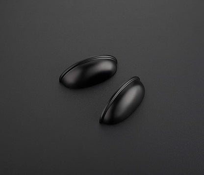 Ravinte 1 Pack 3" Drawer Pulls Flat Black Cabinet Cup Pulls Kitchen Hardware Cabinet Handles Drawer Handles Knobs 3 inch Hole Center