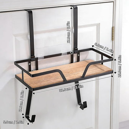 Ironing Board Hanger - Over The Door Ironing Board Holder Iron Holder Wall Mount, Laundry Room Organization and Storage for Iron, Steam & Supplies, Fits Up to 1.8 in Door