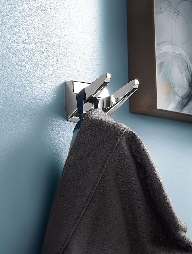 Moen Donnor Collection Chrome 6.25-Inch Diameter Wall Mount Contemporary Bathroom Hand-Towel Ring, P5860