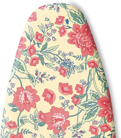 Extra Thick Ironing Board Cover and Pad, Floral Farmhouse 15x54 Ironing Board Cover, Resist Scorching and Staining,Elastic Edges,Vintage Beige