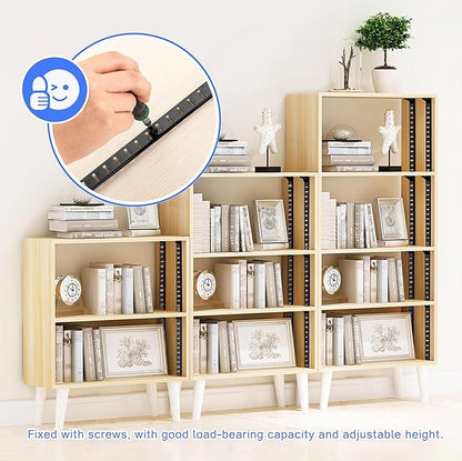 Adjustable Shelf Bracket 40 Inch 8 Pack Shelf White Pilaster Strips Shelf Rail Shelf Track Adjustable Wall Shelves Shelf Standards and Supports for Cabinet Closet Organization
