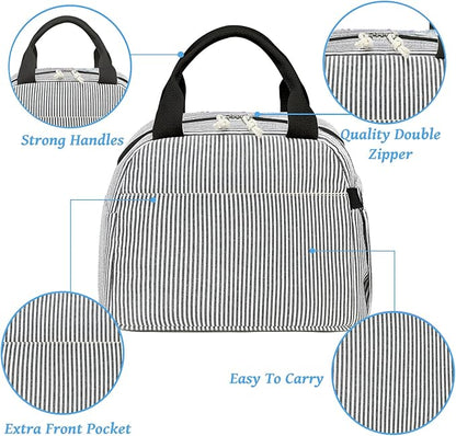 Bluboon Lunch Box for Women Cute Lunch Bag Reusable Insulated Lunch Bags Large Capacity Lunchbox Cooler for Work Picnic or Travel