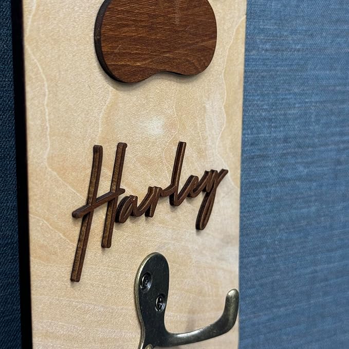 Personalized Dog Leash Holder Wall Mount, Pet Harness Hanger, Dog Collar Organizer for Entryway, Key Rack for Wall Decorative, Memorial Cat Leash Holder for Wall, Pet Loss Gifts, Home Decor