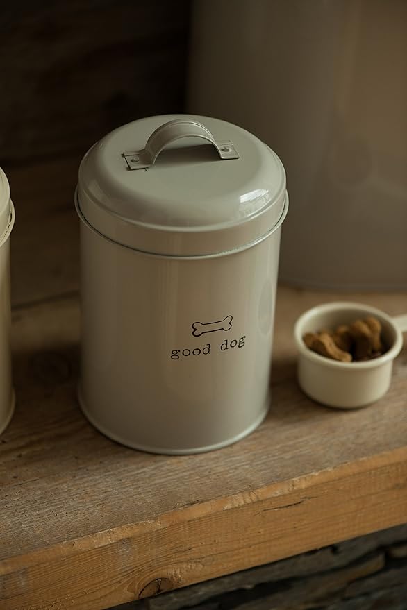 Premier Housewares Adore Pets Good Dog Food Storage Canister, 1.2 L - Natural