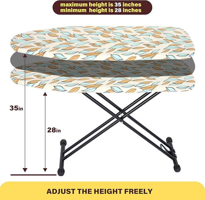 Ironing Board with Heat Resistant Cover,Foldable Full Size Iron Board,Heavy Sturdy Legs,Height Adjustable,Wall Mount & Closet Hanger (13x43)