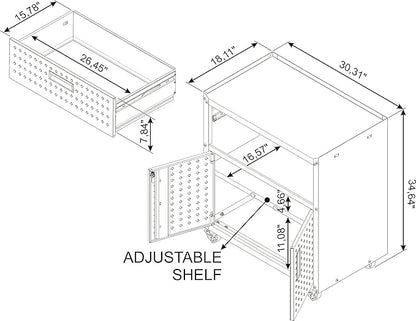 Manhattan Comfort Fortress Storage Units, White