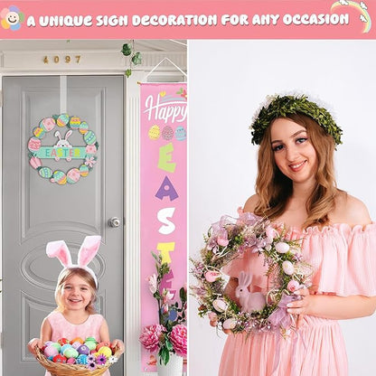 Wreath Hanger,12" Clear Wreath Hangers for Front Door Décor,3 Pack Easter Fall Wreath Door Hanger Hook,Non Scratch Over The Door Hooks for Hanging Christmas Wreath Decorations Clothes Outdoor Indoor