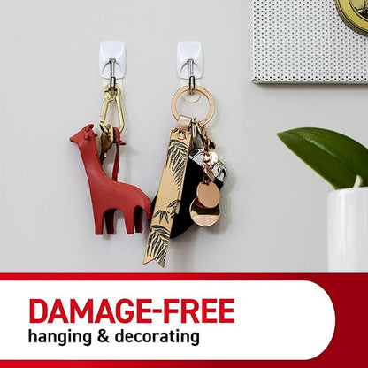Command Small Wire Toggle Hooks, 28 Hooks and 32 Strips, Damage-Free Hanging Wall Hook with Adhesive, No Tools Required, Great for Home, Kitchen, and Office Organization, Holds up to 0.5 lb