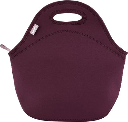 Built Gourmet Getaway Lunch Tote – Fig Lilas Neoprene Insulated Bag with Zipper & Handles, Foldable BPA-Free Reusable Tote, Thoughtful Mother’s Day Gift for Moms, Work, Travel & Picnic Use