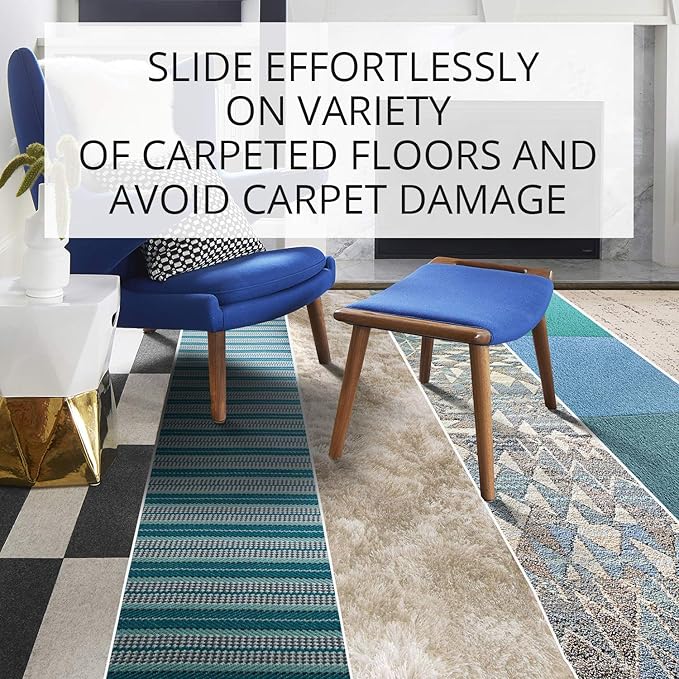 Chair Sliders X-PROTECTOR – Furniture Sliders 40 pcs Carpet Sliders 1” – The Best Furniture Moving Pads – Premium Chair Leg Floor Protectors – Slide Effortlessly with Chair Pads & Protect Your Floor!