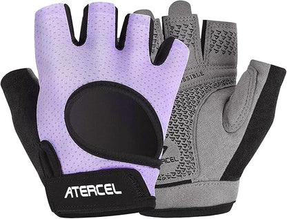 ATERCEL Weight Lifting Gloves Full Palm Protection, Workout Gloves for Gym, Cycling, Exercise, Breathable, Super Lightweight for Mens and Women
