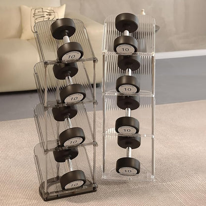 YYW Clear Narrow Shoe Rack for Entryway, Free Standing Shoe Racks Shelf Closet, Shoe Storage Organizer for Living Room