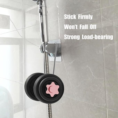Strong Adhesive and Waterproof Shower Head Holder, Adjustable Handheld Shower Holder Wall Mount Shower Bracket by Lofekea