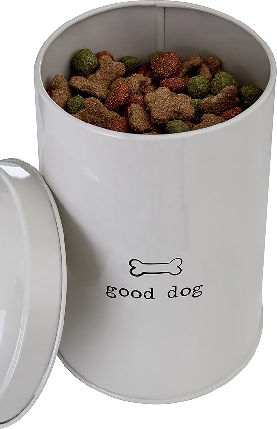 Premier Housewares Adore Pets Good Dog Food Storage Canister, 1.2 L - Natural
