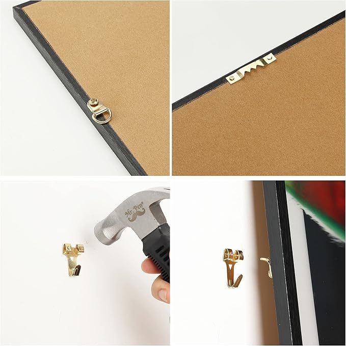 Mr. Pen- Picture Hanging Kit, 410pc, Gold, Picture Hangers Bulk, Nails for Hanging Pictures, Wall Hangers, Picture Hanging, Picture Hanging Hooks, Frame Hanging Hardware, Wall Hanging Kit